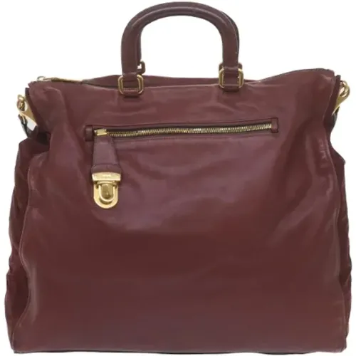 Pre-owned Leder reisetaschen , Damen, Größe: ONE Size - Prada Vintage - Modalova
