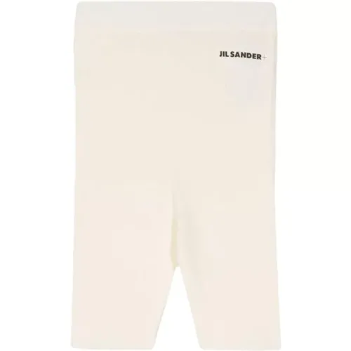 Cotton Logo Shorts Elasticated Design , female, Sizes: XS, S, M - Jil Sander - Modalova