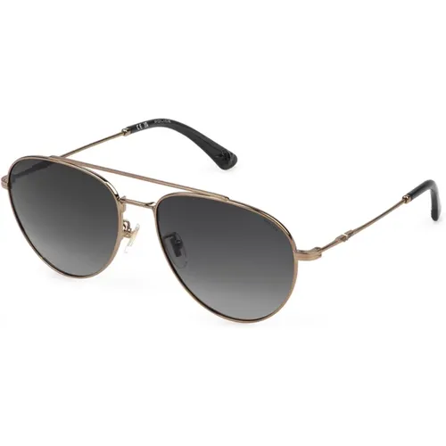 Lite 29 Polarized Sunglasses Gold Frame , unisex, Sizes: 57 MM - Police - Modalova