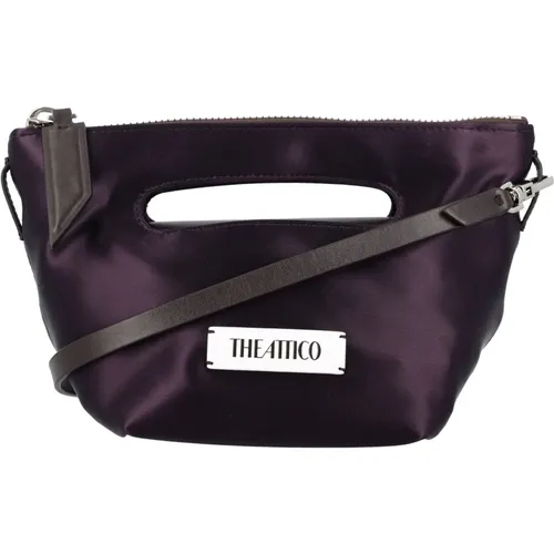 Dark Tote Bag with Detachable Strap , female, Sizes: ONE SIZE - The Attico - Modalova