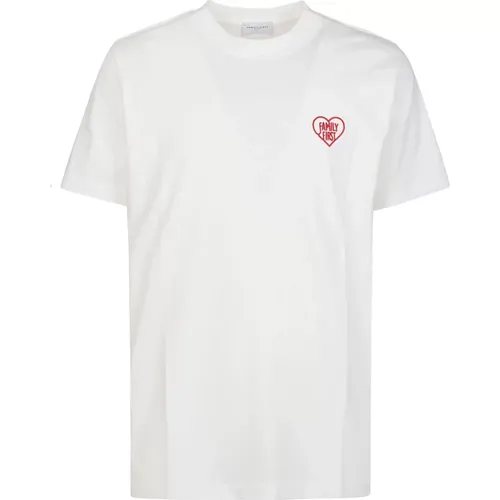 Weiße Heart T-Shirt Family First - Family First - Modalova