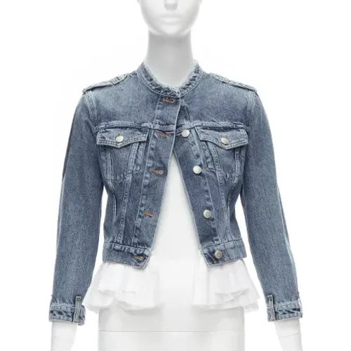 Pre-owned Denim outerwear , female, Sizes: XS - Alexander McQueen Pre-owned - Modalova