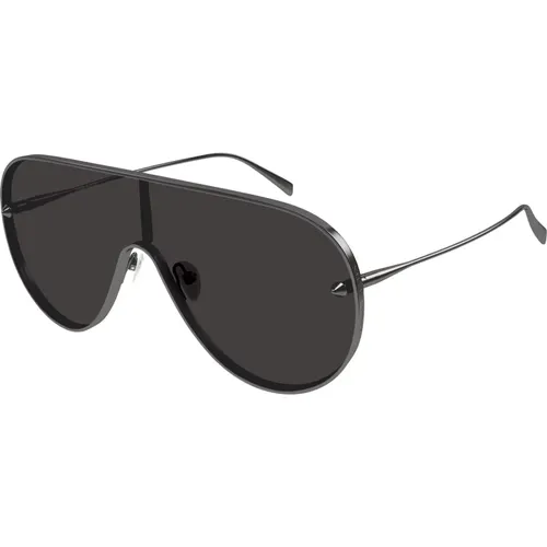 Gunmetal Grey Sonnenbrille,Stylische Sonnenbrille Am0481S Schwarz - alexander mcqueen - Modalova