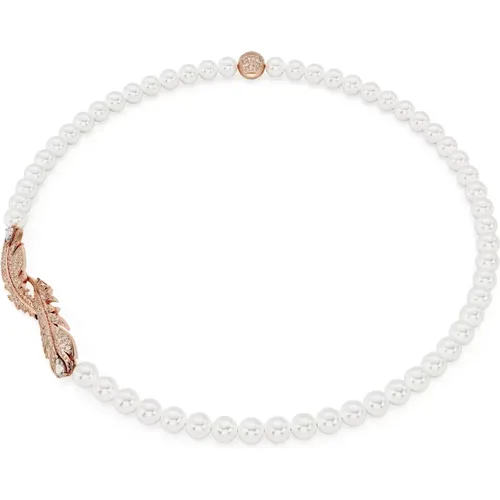 Idyllia Halskette für Damen, Weiß, Roségold, Artikelnummer 5669221 - Swarovski - Modalova