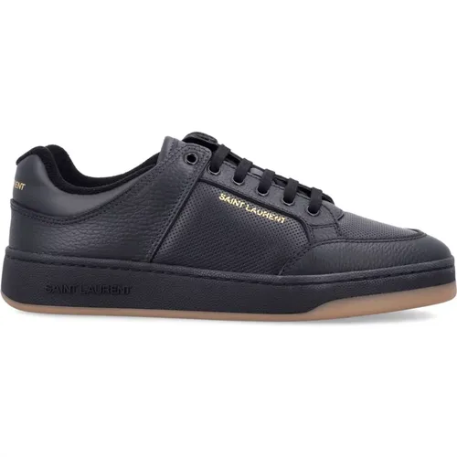 Schwarze Ledersneakers SL 61 - Saint Laurent - Modalova