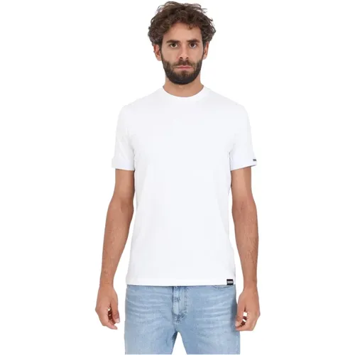 Cotton and Elastane Men's T-Shirt , male, Sizes: M, 2XL, S, L, XL - Dsquared2 - Modalova
