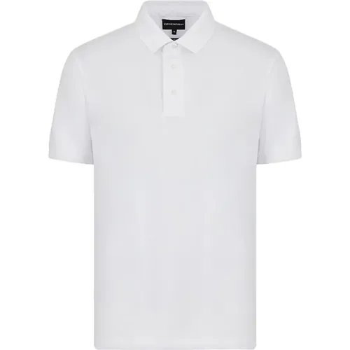 Weiße T-Shirts und Polos von Armani , Herren, Größe: M - Emporio Armani - Modalova