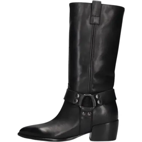 Stylische Bikerstiefel , Damen, Größe: 37 EU - Elena Iachi - Modalova