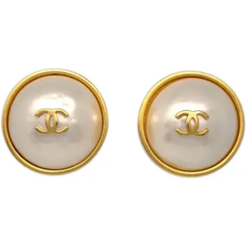 Pre-owned Metal earrings , female, Sizes: ONE SIZE - Chanel Vintage - Modalova