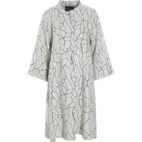 Craquelure Coat Dress Ivory , female, Sizes: M, L, 2XL, XL, S, XS - Bitte Kai Rand - Modalova