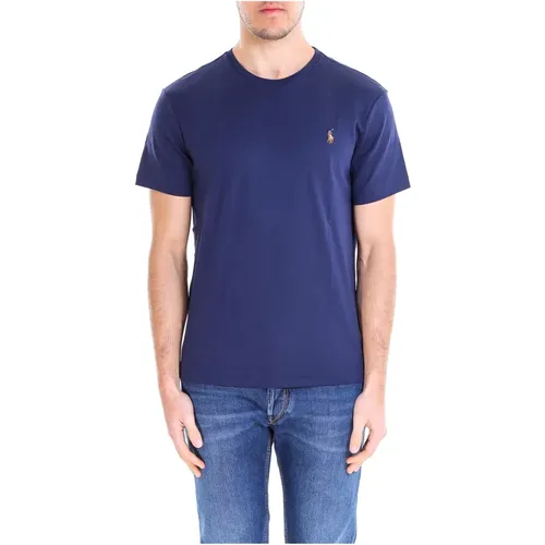 Weiches Baumwoll T-Shirt , Herren, Größe: XL - Polo Ralph Lauren - Modalova