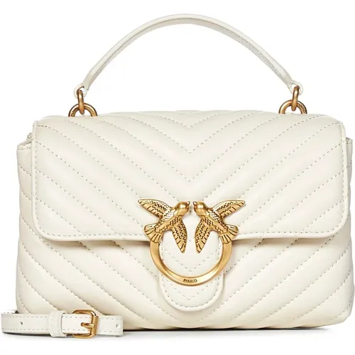 Weiße Chevron-Quilted Handtasche - pinko - Modalova