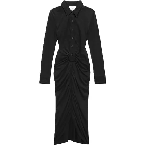 Gerüschtes Hemdkleid Jersey Midi , Damen, Größe: L - Isabel Marant Étoile - Modalova