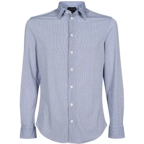 Gemustertes Langarmshirt , Herren, Größe: XL - Emporio Armani - Modalova