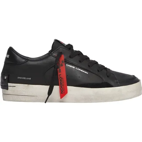 Herren Leder Sneaker - 18100Aa6 , Herren, Größe: 43 EU - Crime London - Modalova