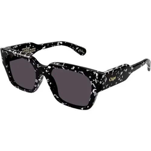 Rectangular Vintage Sunglasses Gayia Line , female, Sizes: 54 MM - Chloé - Modalova