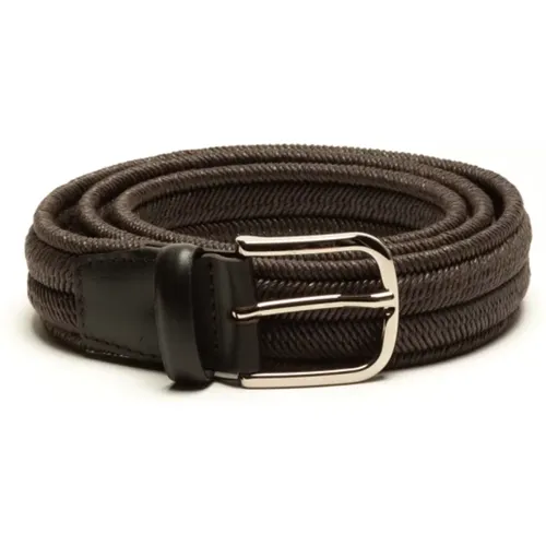 Cotton Weave Elasticated Suede Belt , male, Sizes: 100 CM, 90 CM - Orciani - Modalova