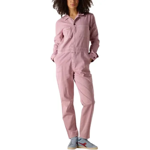 Rosa Jumpsuit Unionall Stil , Damen, Größe: S - Lee - Modalova