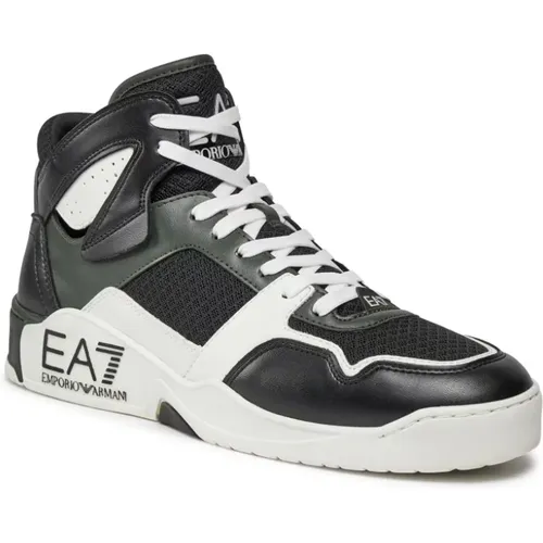 Technical Fabric Coated Sneakers , male, Sizes: 8 1/2 UK, 8 UK, 6 1/2 UK - Emporio Armani EA7 - Modalova