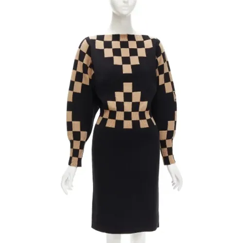 Pre-owned Wool dresses , female, Sizes: 3XL - Louis Vuitton Vintage - Modalova