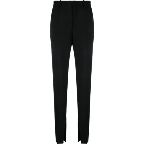 Wool Trousers with Horsebit Detail , female, Sizes: XS, S - Gucci - Modalova