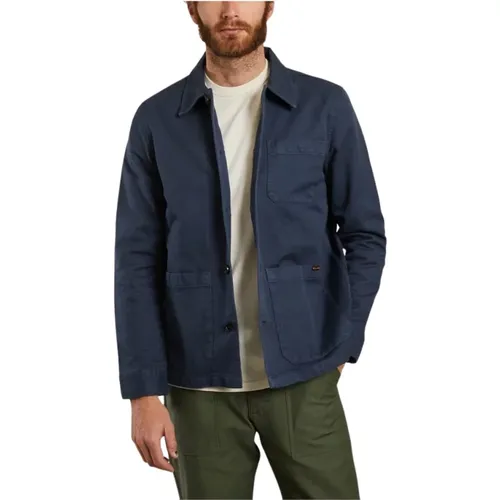 Barney Worker Jacket , male, Sizes: S - Nudie Jeans - Modalova