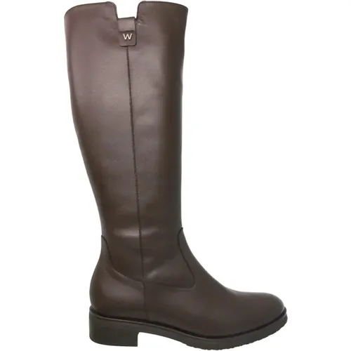 Braune Majadahonda Lederreitstiefel , Damen, Größe: 38 EU - Wonders - Modalova