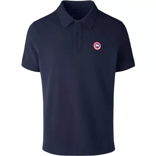 Klassisches Beckley Navy Polo , Herren, Größe: S - Canada Goose - Modalova