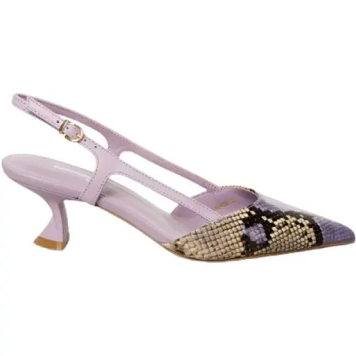 Python Print Slingback Sandale - Lila - Jeannot - Modalova