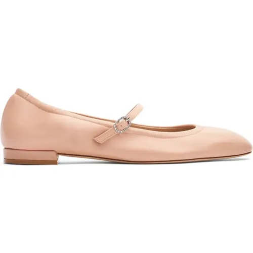 Kristall Schnalle Ballett Flats , Damen, Größe: 38 1/2 EU - Stuart Weitzman - Modalova