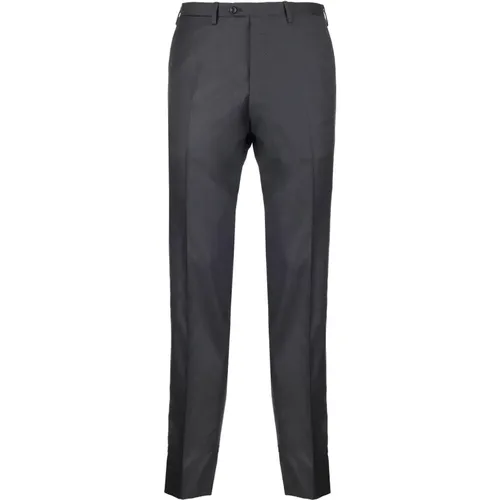 Grey Wool Trousers , male, Sizes: L - Kiton - Modalova