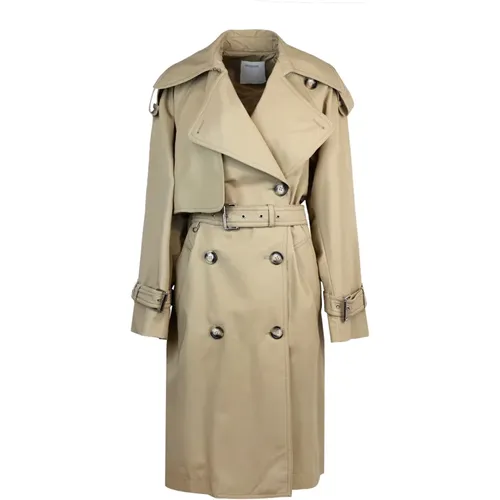 Cotton Trench Coat , female, Sizes: 2XS - SPORTMAX - Modalova