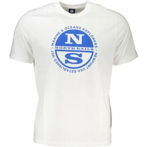 Druck Logo Rundhals T-Shirt - North Sails - Modalova