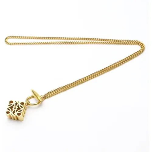 Pre-owned Gold necklaces , female, Sizes: ONE SIZE - Loewe Pre-owned - Modalova