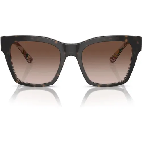 Tartarugato Sonnenbrille - Verlaufsgläser , unisex, Größe: ONE Size - Dolce & Gabbana - Modalova