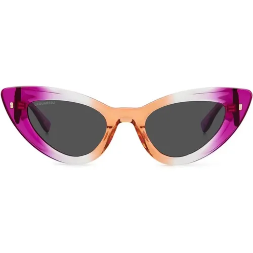 Violet Orange Sunglasses , female, Sizes: 51 MM - Dsquared2 - Modalova