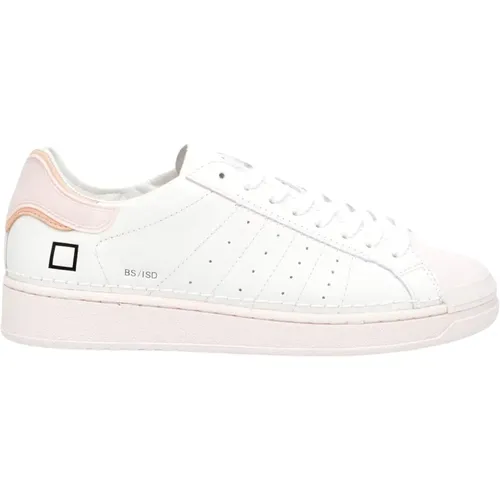 Weiß Rosa Leder Sneakers , Damen, Größe: 36 EU - D.A.T.E. - Modalova