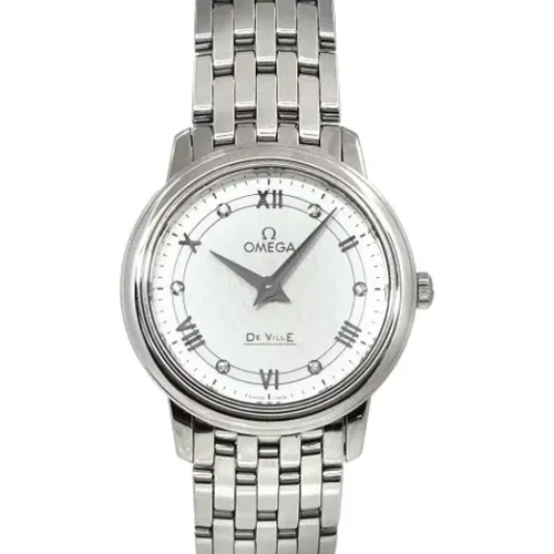 Pre-owned Stainless Steel watches , female, Sizes: ONE SIZE - Omega Vintage - Modalova