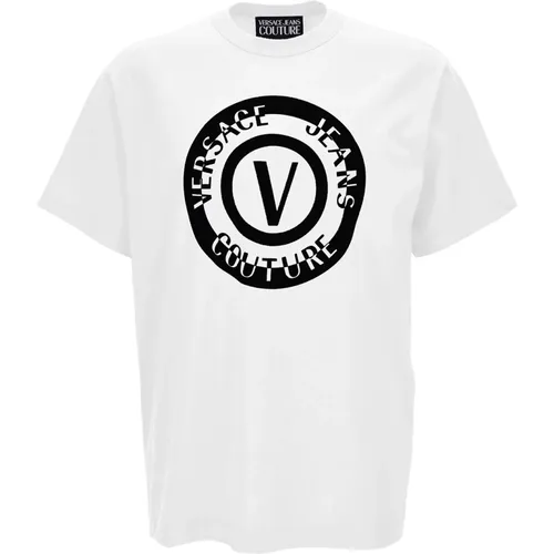 Stilvolle T-Shirts und Polos , Herren, Größe: M - Versace Jeans Couture - Modalova