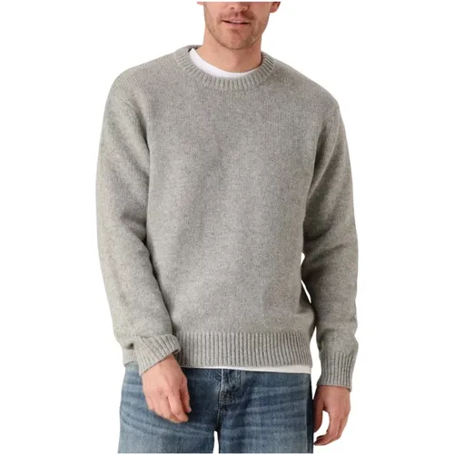 Entspannter Rundhalsausschnitt Strickpullover , Herren, Größe: XL - Selected Homme - Modalova