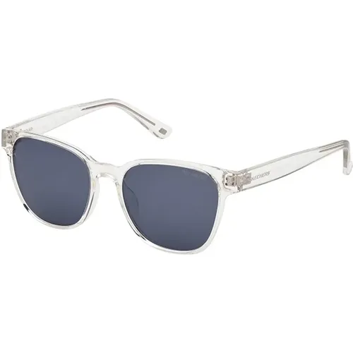 Polarized Crystal Gray Sunglasses , male, Sizes: 50 MM - Skechers - Modalova