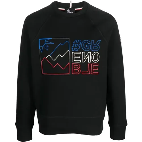 RWB Logo Sweatshirt with Embroidered Patch , male, Sizes: M, L - Moncler - Modalova