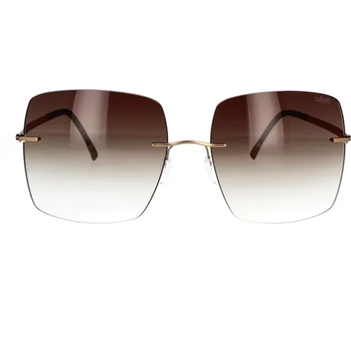 Square Sunglasses Cadaques Style , unisex, Sizes: 60 MM - Silhouette - Modalova