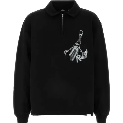 Stilvolles Schwarzes Baumwoll-Sweatshirt , Herren, Größe: S - REPRESENT - Modalova