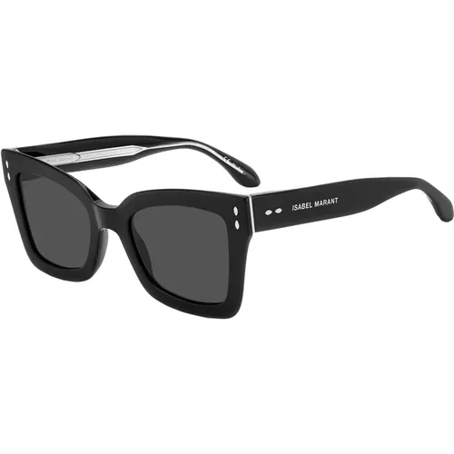 Schwarze/Graue Sonnenbrille , Damen, Größe: 52 MM - Isabel marant - Modalova