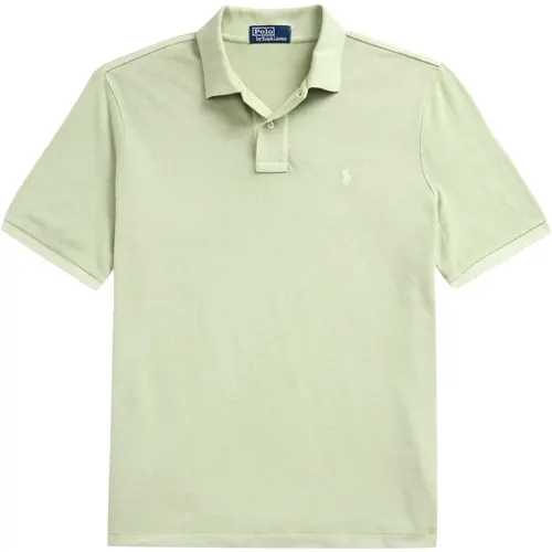 Cotton polo shirt with tone to tone logo , male, Sizes: L, XL, M - Ralph Lauren - Modalova