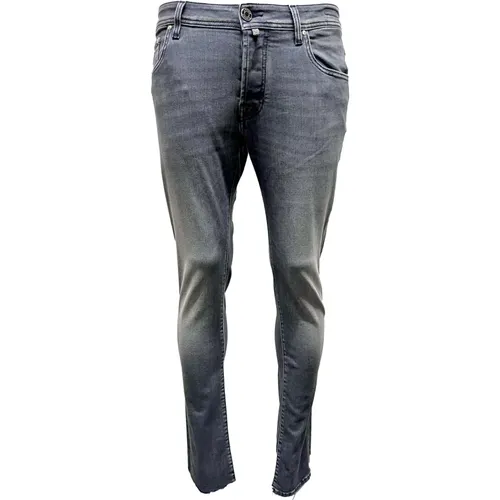 Nick Slim Mid Grey Jeans , Herren, Größe: W37 - Jacob Cohën - Modalova