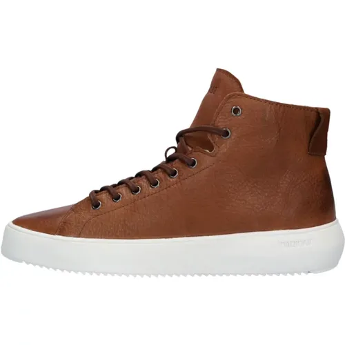 Braune Yg09 High-Top-Sneaker , Herren, Größe: 41 EU - Blackstone - Modalova