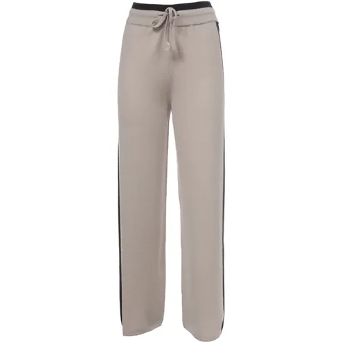 Cashmere Pants with Drawstring Waistband , female, Sizes: S - Le Tricot Perugia - Modalova