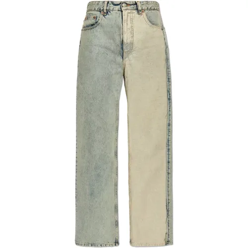 Jeans with logo , female, Sizes: W26, W29, W27, W28 - MM6 Maison Margiela - Modalova